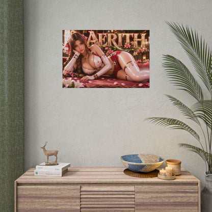 Game Room Decor Aerith Gainsborough Poster Gaming Wall Art Character Print