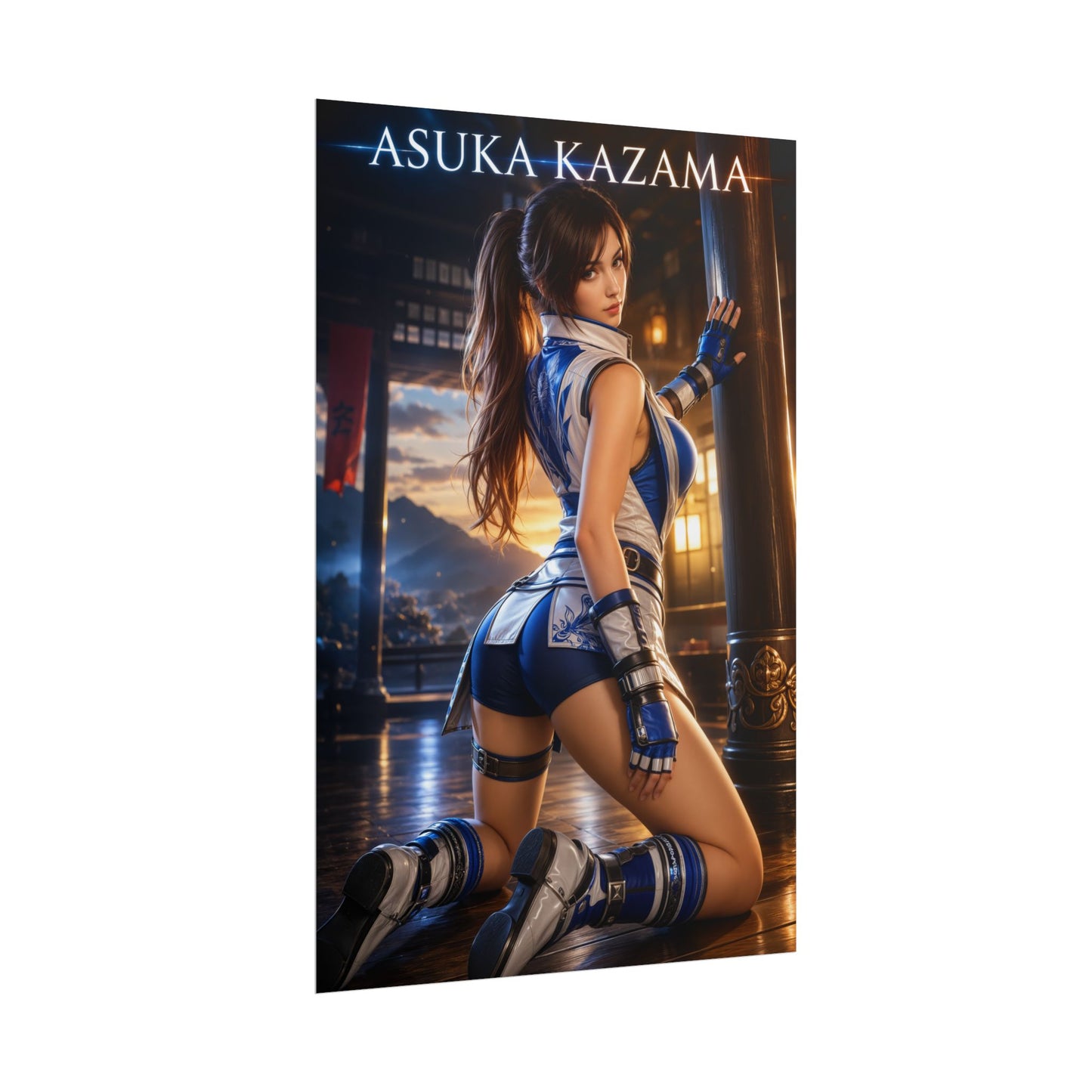 Asuka Kazama Poster, Tekken Art Print, Gaming Wall Decor