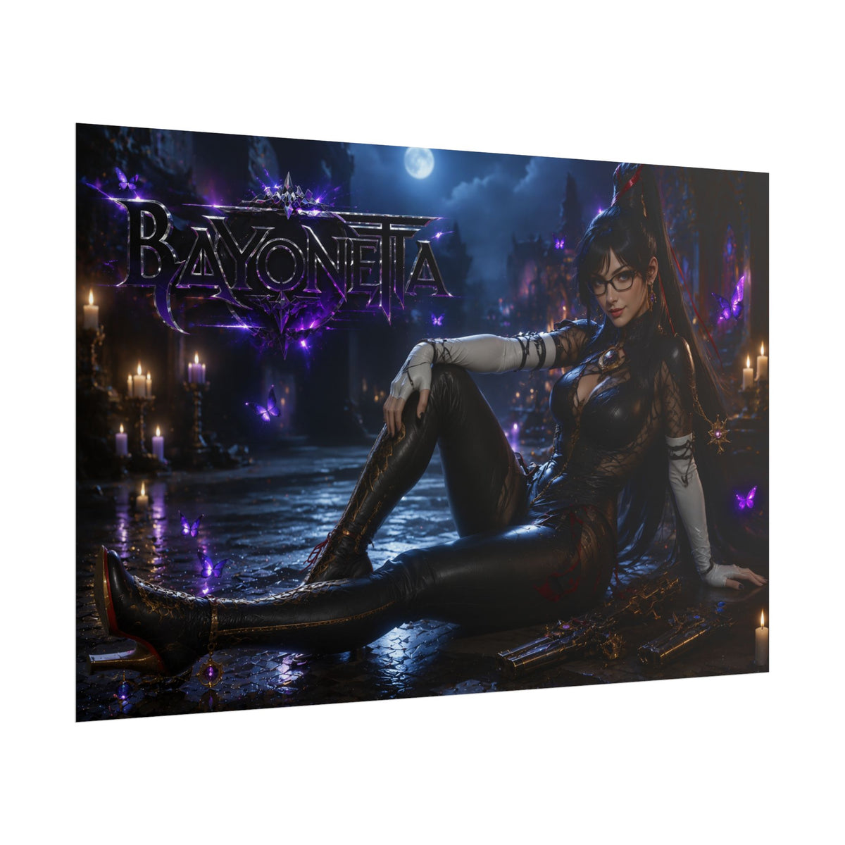 Bayonetta Character Poster Gaming Setup Wall Decor Collector Print
