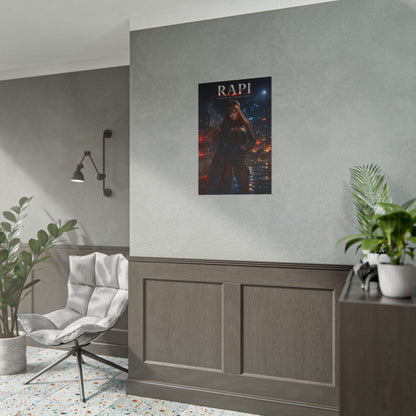 Rapi NIKKE Poster, NIKKE Wall Art, Sci Fi Gaming Print, Gamer Decor