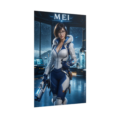 Overwatch Mei Poster Blizzard Game Wall Art Print Decor