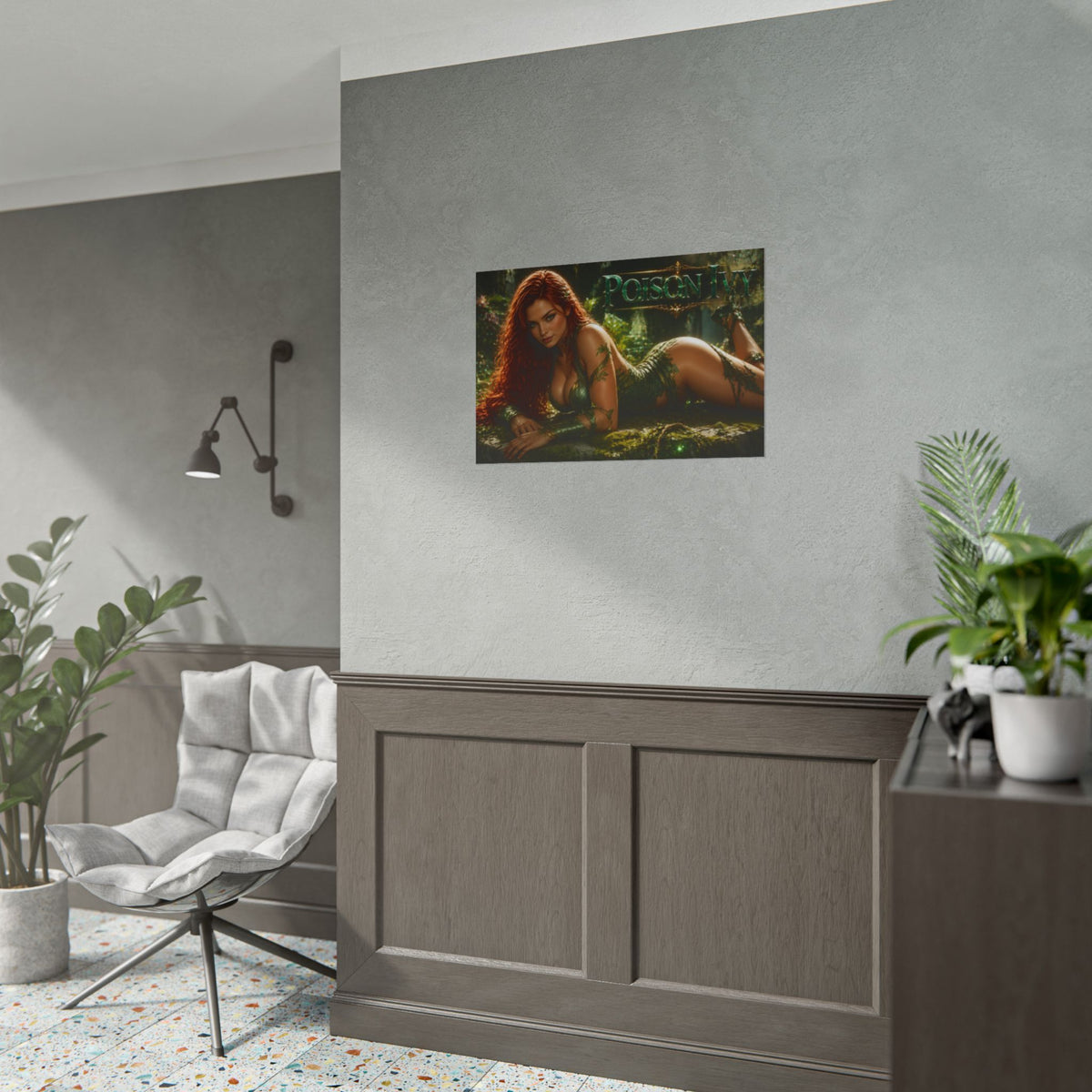 Poison Ivy Character Poster Comic Style Wall Decor Bedroom Collector Gift