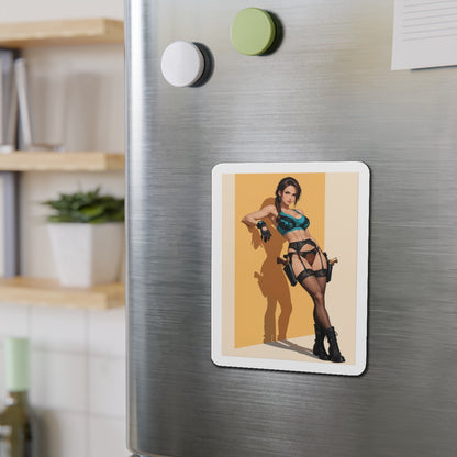 Магніт з аніме Лара Крофт – магніт із зображенням дівчини-розкрадачки гробниць, декор холодильника в кімнаті для геймерів