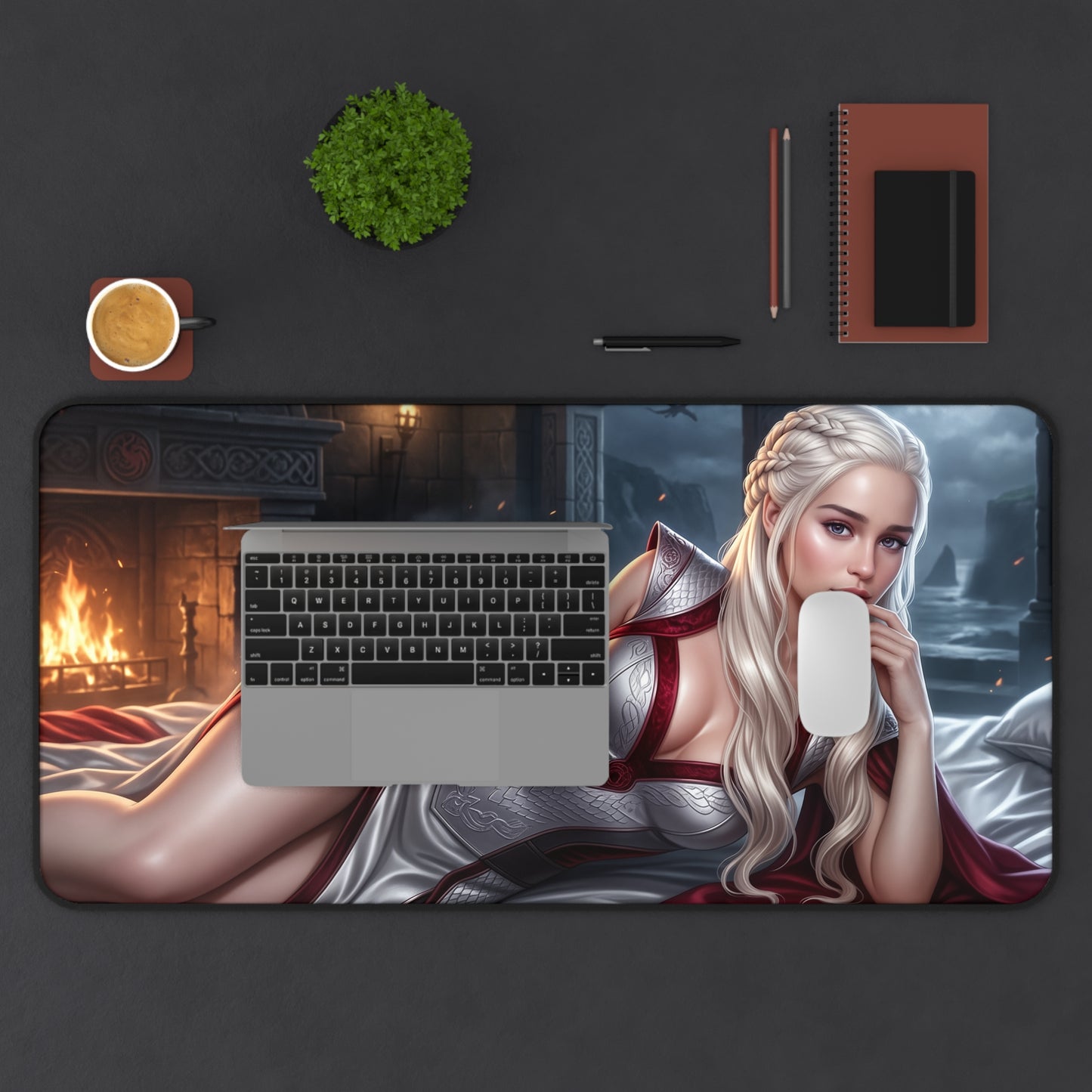Game of Thrones Mouse Pad, Daenerys Desk Mat, Gamer Gift