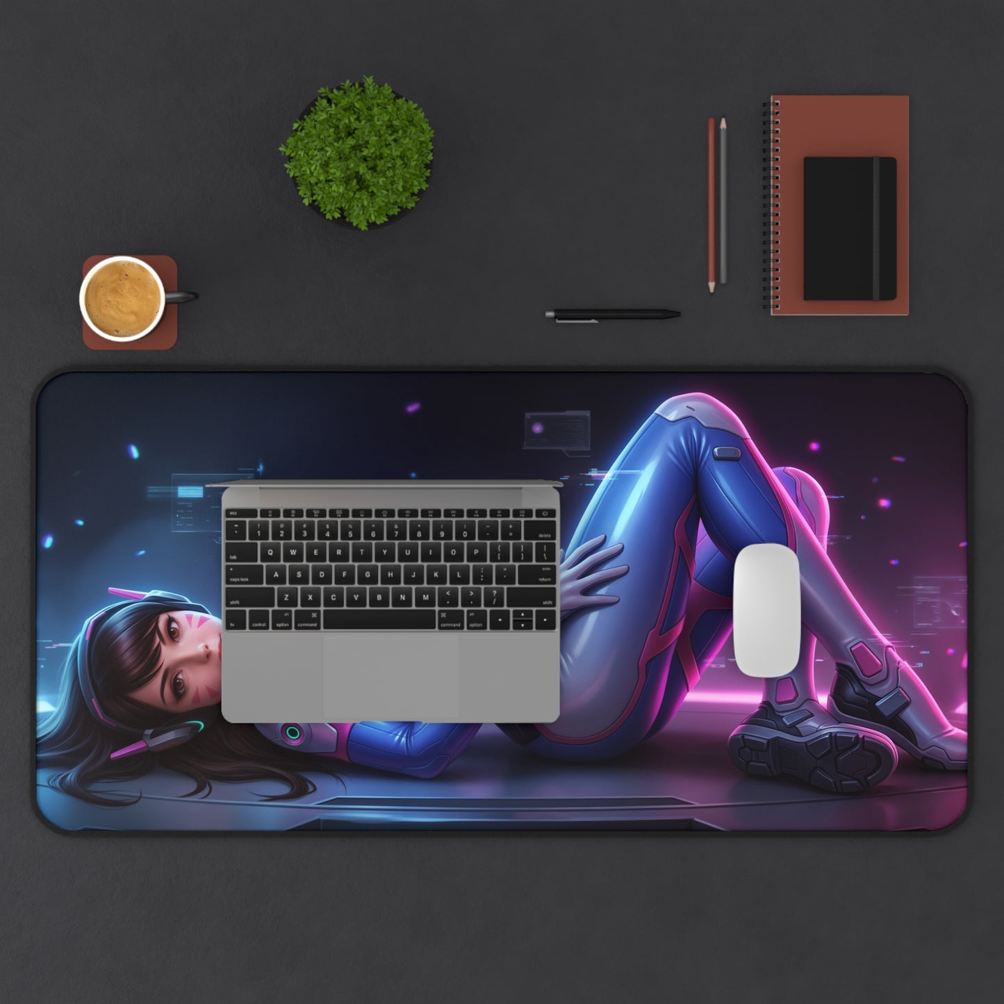 Overwatch Mouse Pad, D.Va Desk Mat, Gaming Mouse Pad XXL