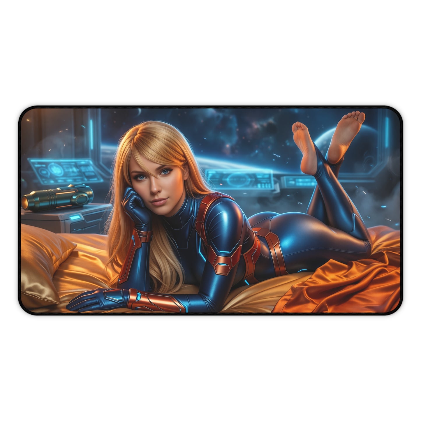 Samus Mouse Pad, Samus Aran Desk Mat, Gamer Gift XXL