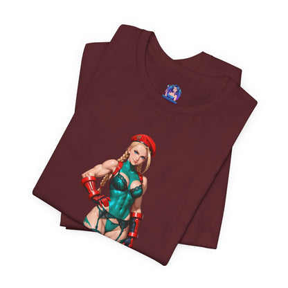Cammy White T-Shirt | Street Fighter Grafik-T-Shirt für Gamer &amp; Anime-Fans | Waifu-Shirt