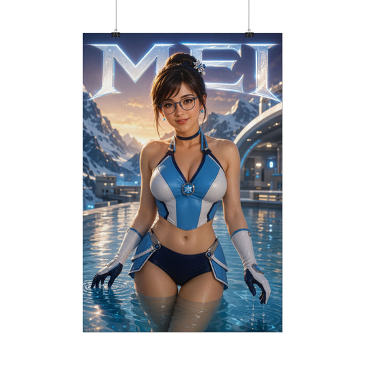 Gaming Wall Art Mei Overwatch Poster Bedroom Game Room Decor Art Print