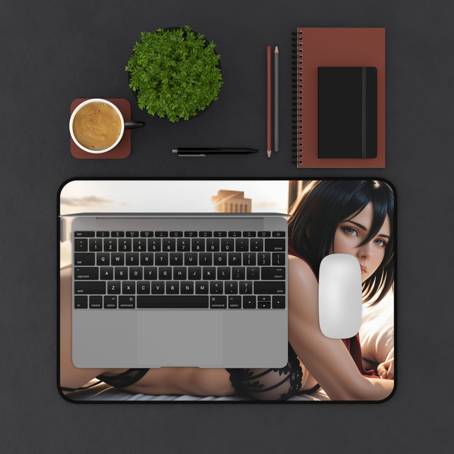 Mikasa Desk Mat, Anime Gaming Mouse Pad, Attack on Titan Heroine Large Pad