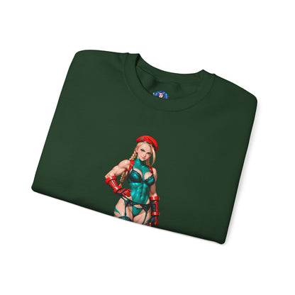 Біла толстовка Cammy, чохол Street Fighter Crewneck, одяг для фанатів Gaming Fandom