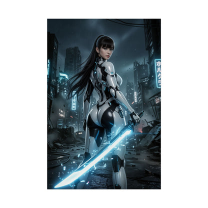 EVE Stellar Blade Poster, Stellar Blade Wall Art Print, Sci Fi Action Girl Decor, Gaming Room Wall Art, Gamer Gift
