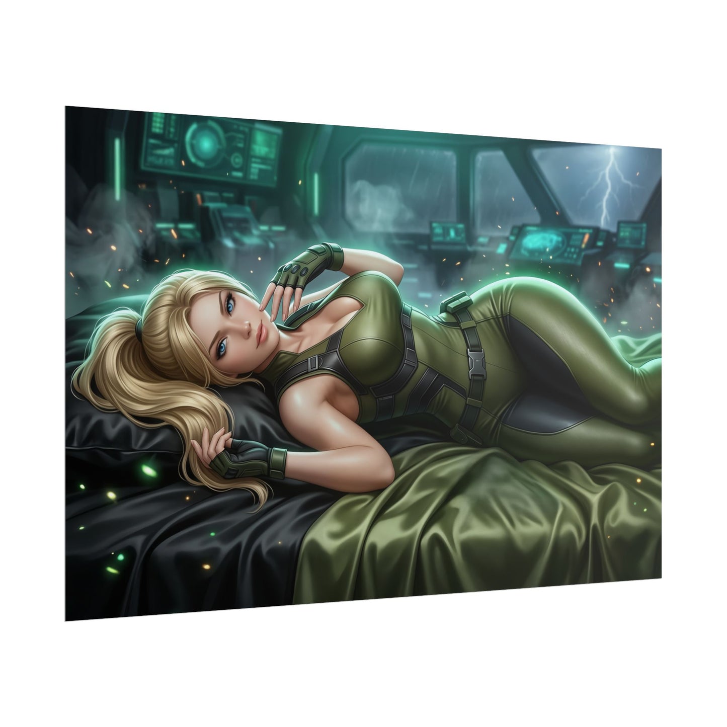 Sonya Blade Poster, Mortal Kombat Wall Art, Gaming Print Decor