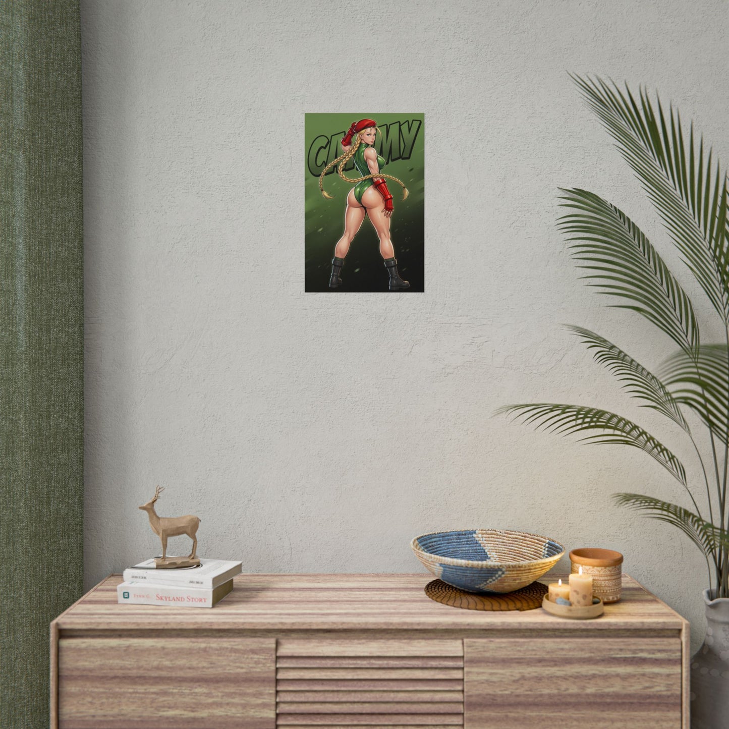 Cammy White Art Print, Street Fighter Poster, Fighting Game Wall Art, Military Girl Decor, Gamer Gift Idea