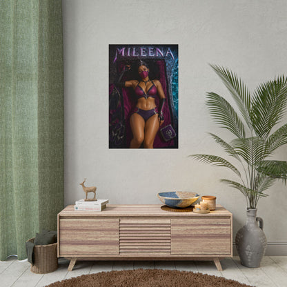 Gaming Wall Art Mileena Mortal Kombat Poster Bedroom Game Room Decor Art Print