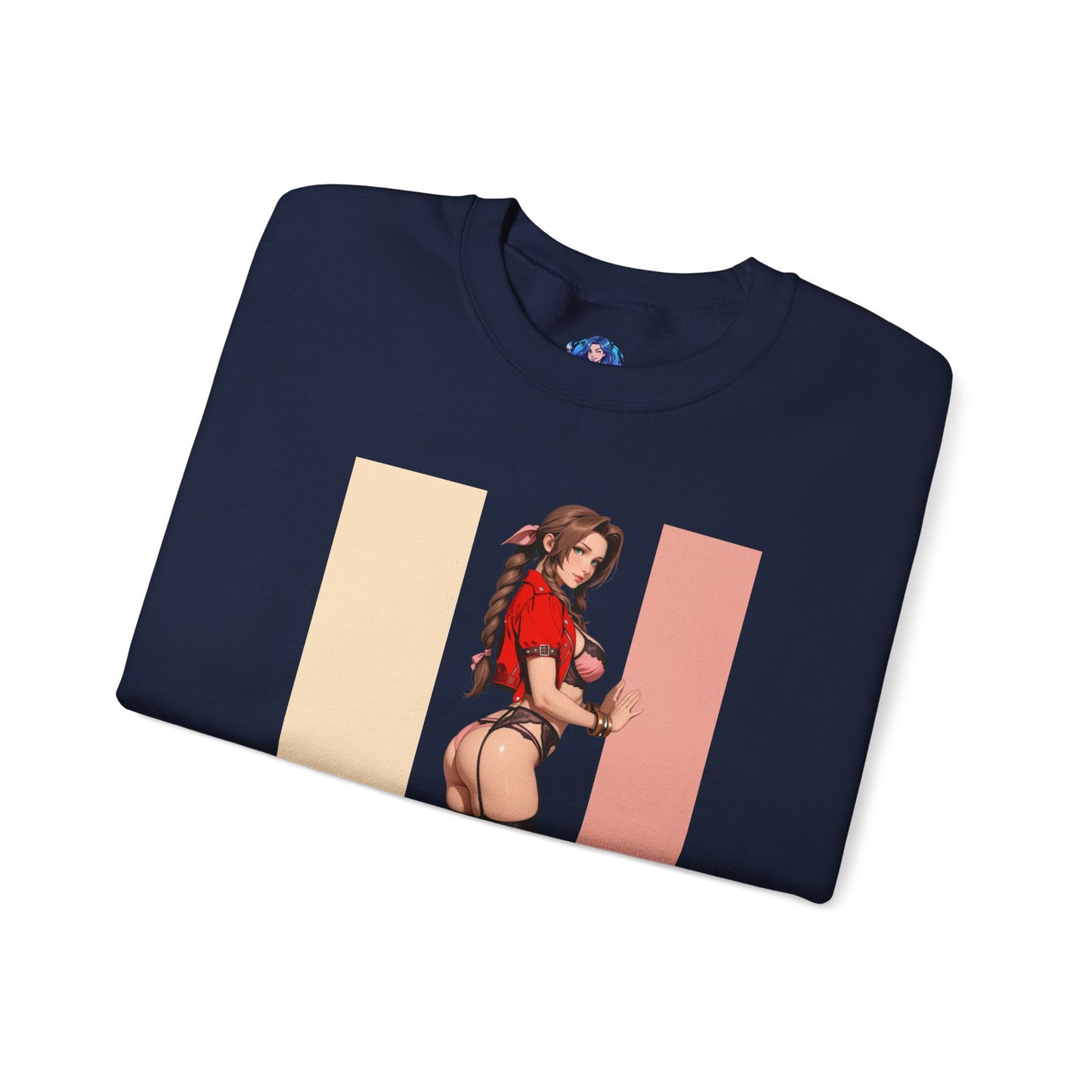 Aerith Gainsborough Sweatshirt, Final Fantasy Rundhalsausschnitt, Gemütliche Gaming-Kleidung für Fans