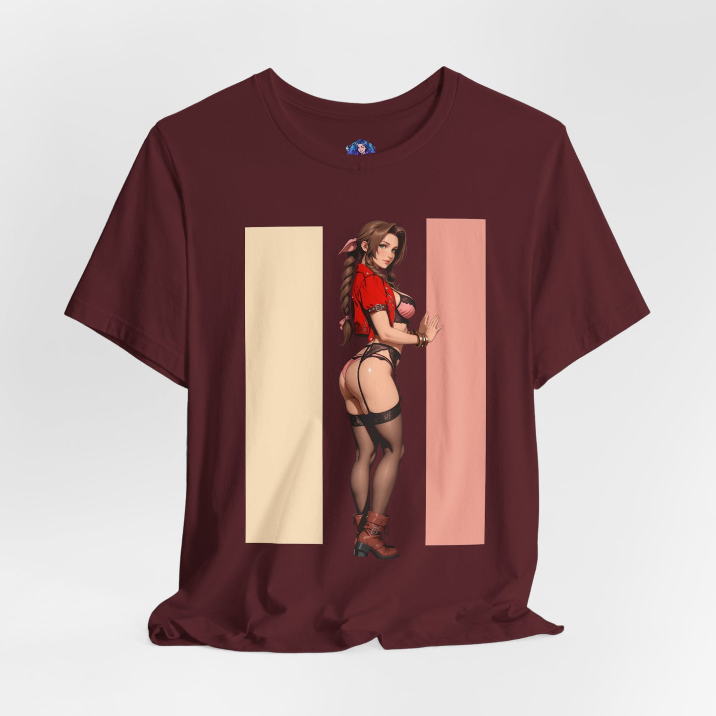 Aerith Gainsborough T-Shirt | Final Fantasy VII T-Shirt für Gamer &amp; Anime-Fans | Shirt mit Heldinnen-Motiv