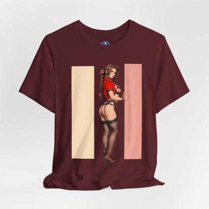 Aerith Gainsborough T-Shirt | Final Fantasy VII T-Shirt für Gamer &amp; Anime-Fans | Shirt mit Heldinnen-Motiv