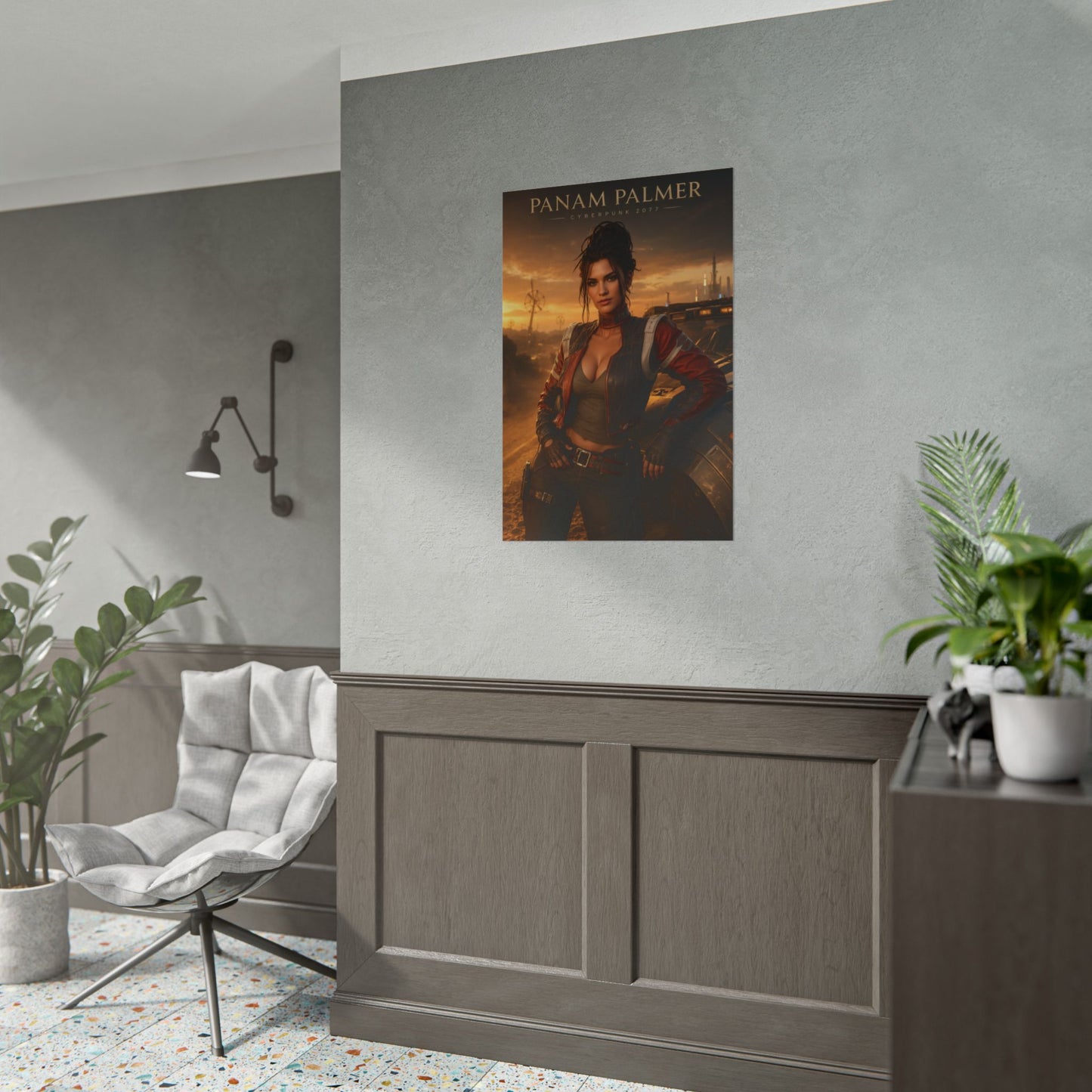 Panam Palmer Poster, Cyberpunk 2077 Wall Art, Gaming Print, Gamer Decor