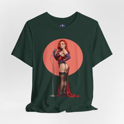 Jessica Rabbit T-Shirt | Kultiges Cartoon-Diva-Shirt für Fans &amp; Sammler | Glamouröses Waifu-Shirt