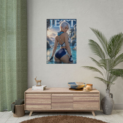 Gaming Wall Art Jett Valorant Poster Bedroom Game Room Decor Art Print