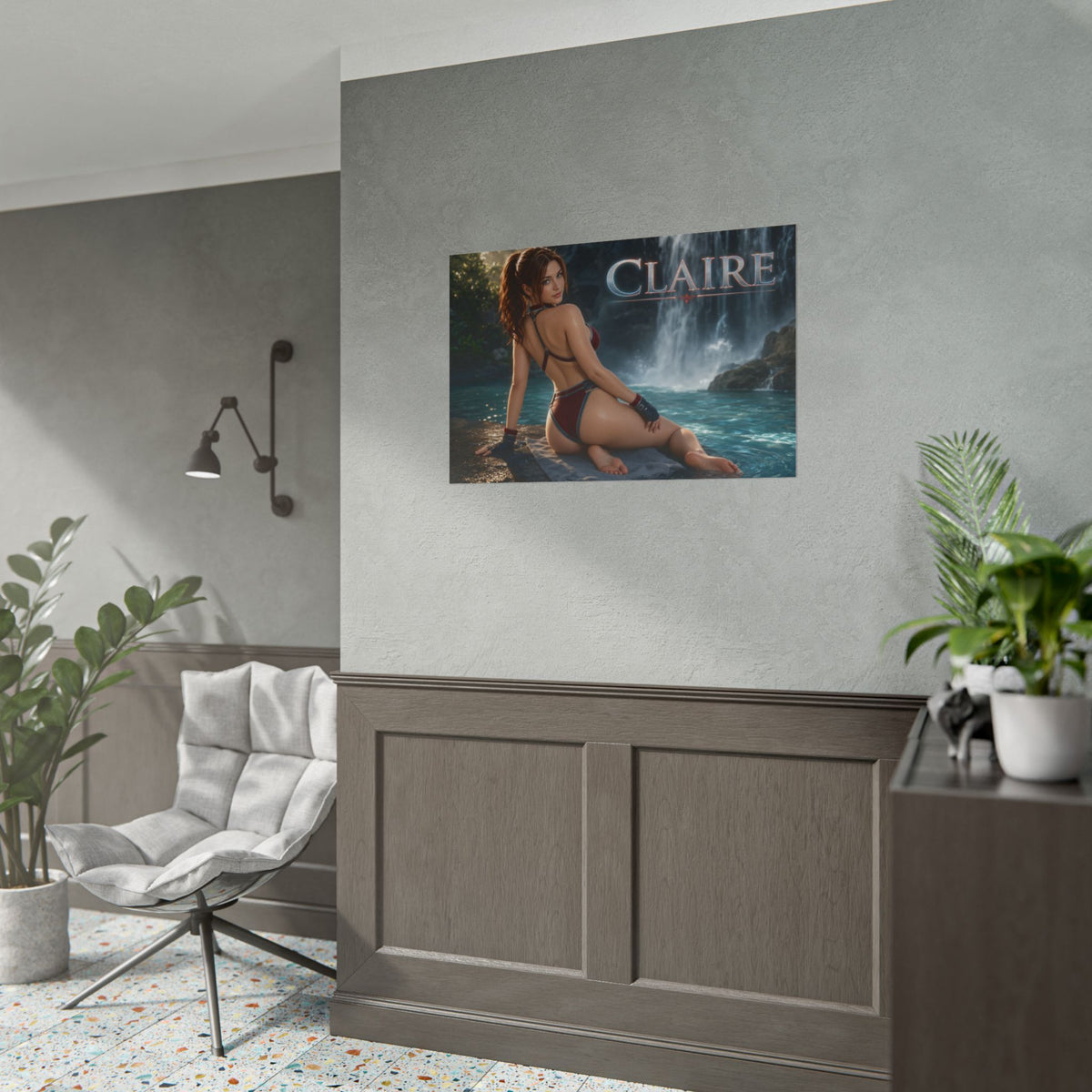 Claire Redfield Poster Gaming Room Wall Decor Character Art Collector Gift