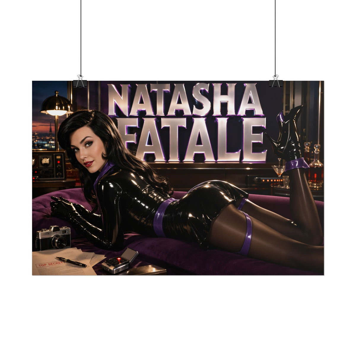 Natasha Fatale The Rocky and Bullwinkle Show Poster Wall Art Character Room Deco