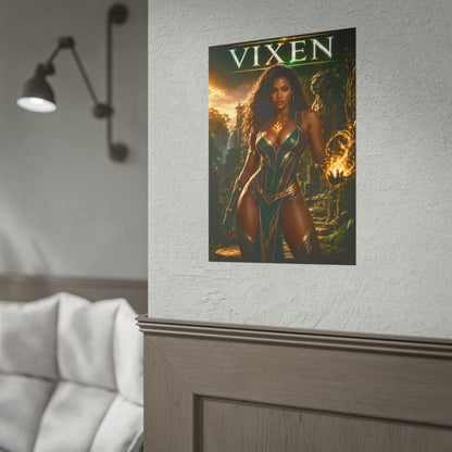 Vixen Poster, DC Comics Wall Art, Superhero Print, Gamer Decor