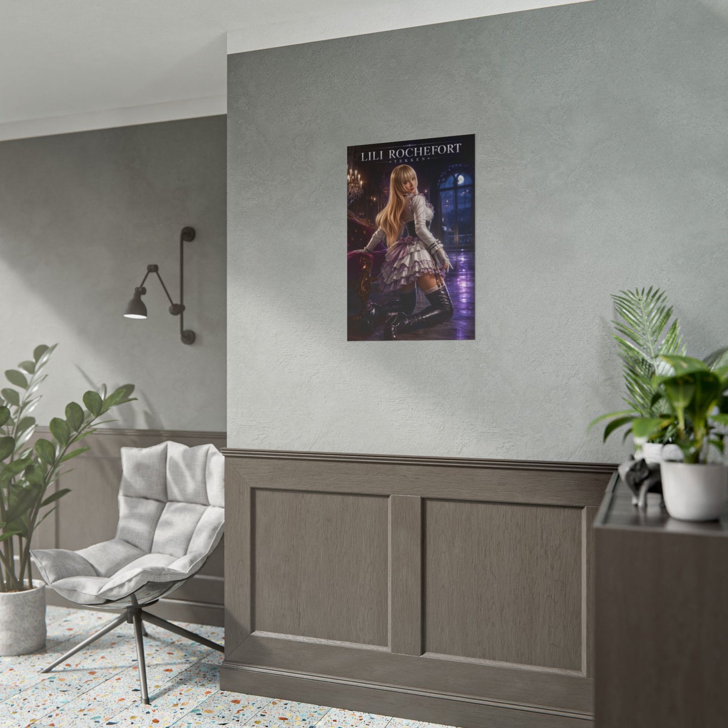 Lili Rochefort Poster, Tekken Wall Art, Gaming Print, Elegant Decor