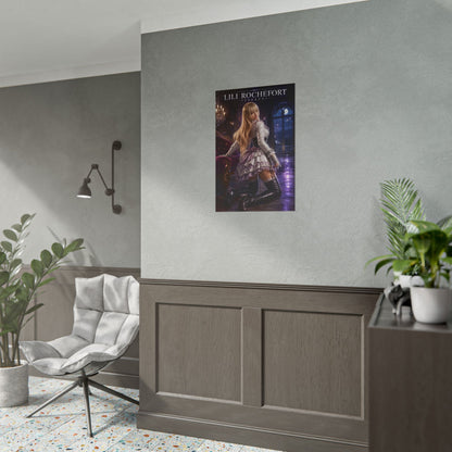 Lili Rochefort Poster, Tekken Wall Art, Gaming Print, Elegant Decor