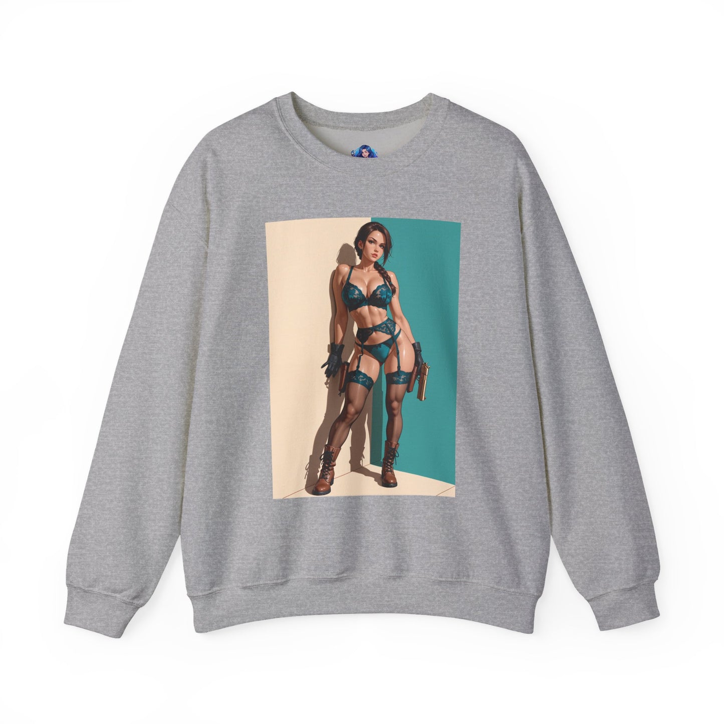 Толстовка Lara Croft, футболка з круглим вирізом Adventure Icon, ігровий одяг для щоденного носіння