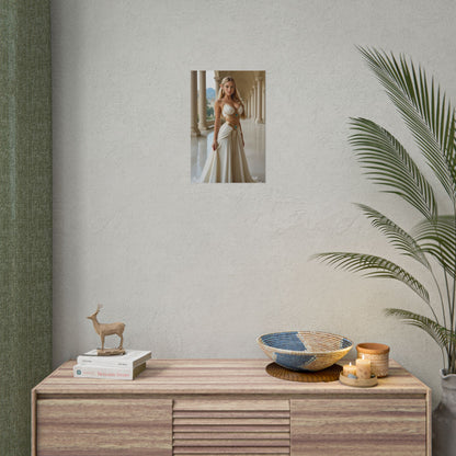 Princess Poster, Heroine from Popular Game Art Print, Waifu Fantasy Wall Decor