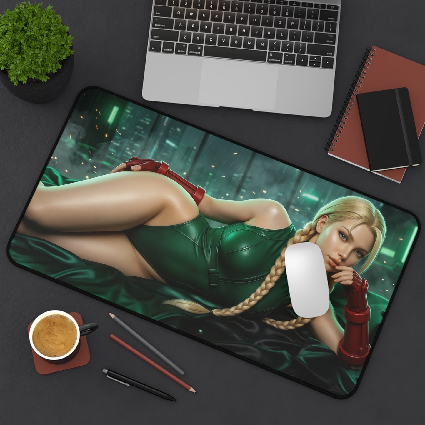 Street Fighter Mouse Pad, Cammy Desk Mat, Anime Decor XXL