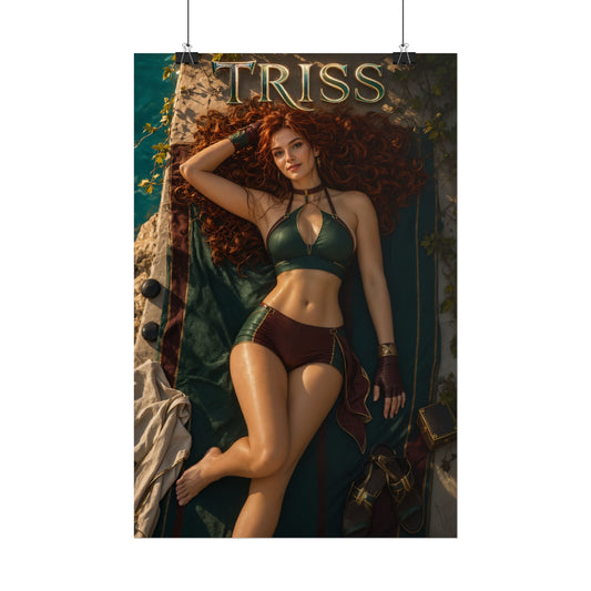 Triss Merigold The Witcher Wall Art Poster Fantasy Bedroom Decor Character Print