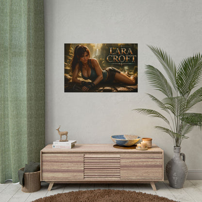 Lara Croft Tomb Raider Gaming Poster Wall Art Gamer Room Decor Collectible Print