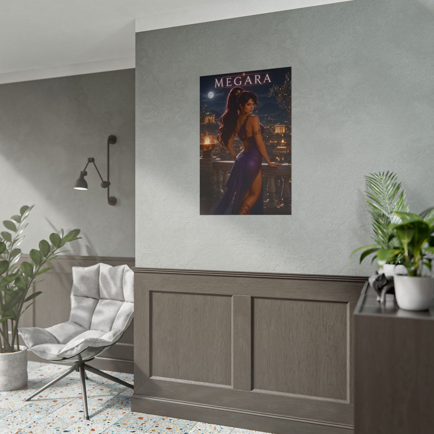 Disney Hercules Megara Poster Fantasy Wall Art Print Decor