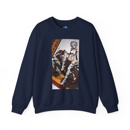 Rei Ayanami Sweatshirt, Evangelion Crewneck, Minimalist Anime Streetwear for Fans