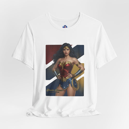 Wonder Woman T-Shirt | DC Comics Anime Tee for Gamers & Hero Fans featuring anime-style Wonder Woman on premium Bella Canvas 3001 tee
