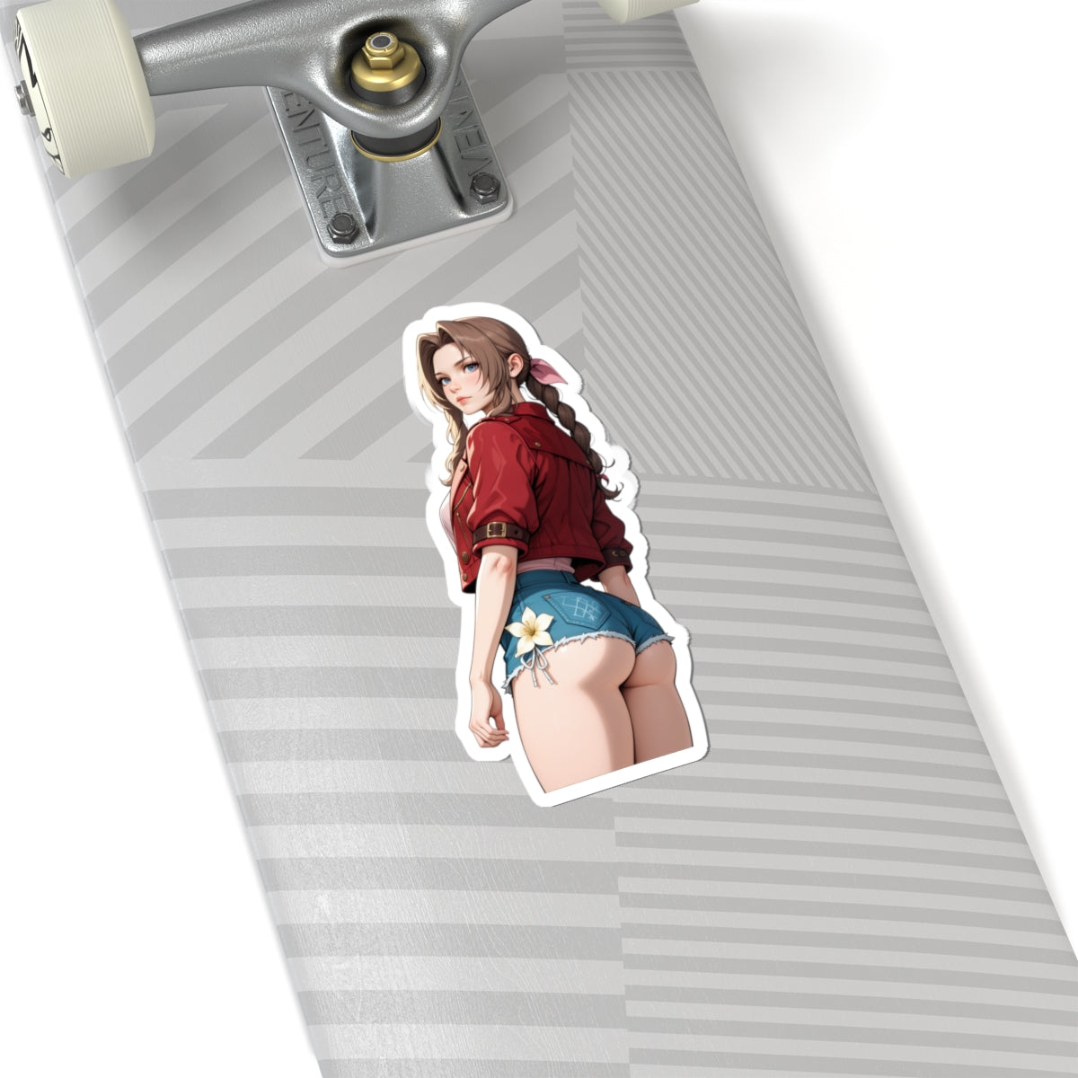 Aerith Sticker – Fantasy Game Vinyl Sticker for Laptops, Journals & Indoor Decor