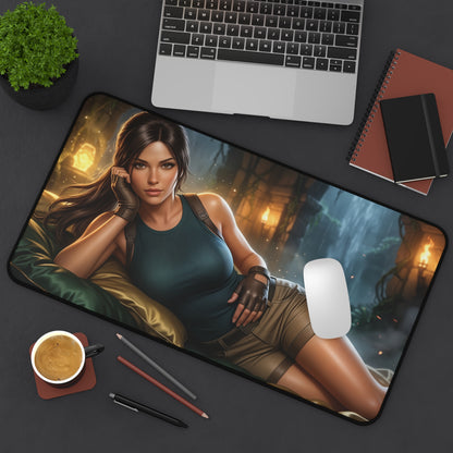 Tomb Raider Mouse Pad, Lara Croft Desk Mat, XXL Pad