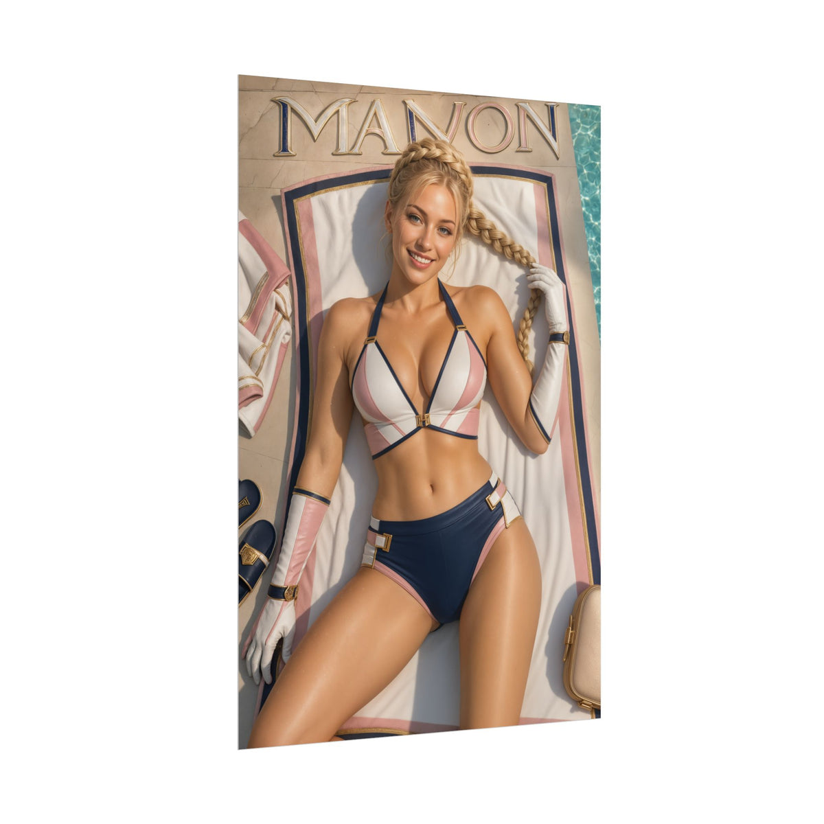 Manon Street Fighter Gaming Poster Wall Art Gamer Room Decor Collectible Print