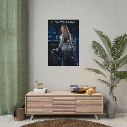 Nina Williams Poster, Tekken Wall Art, Gaming Poster, Room Decor