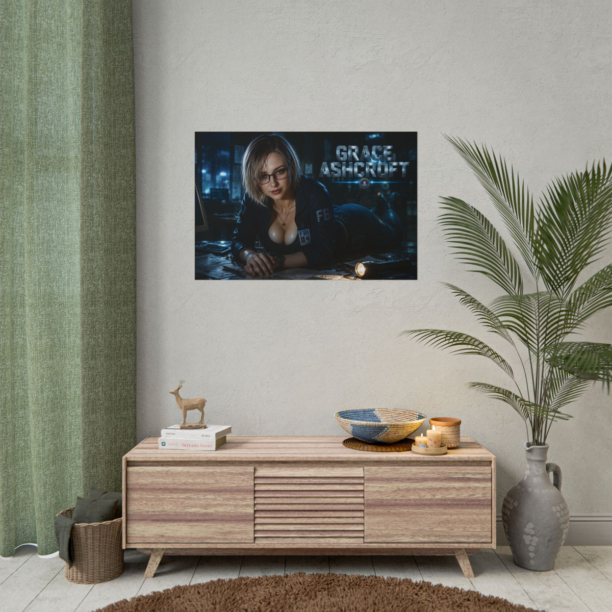 Gaming Wall Art Grace Ashcroft Poster Game Room Decor Gamer Gift Art Print