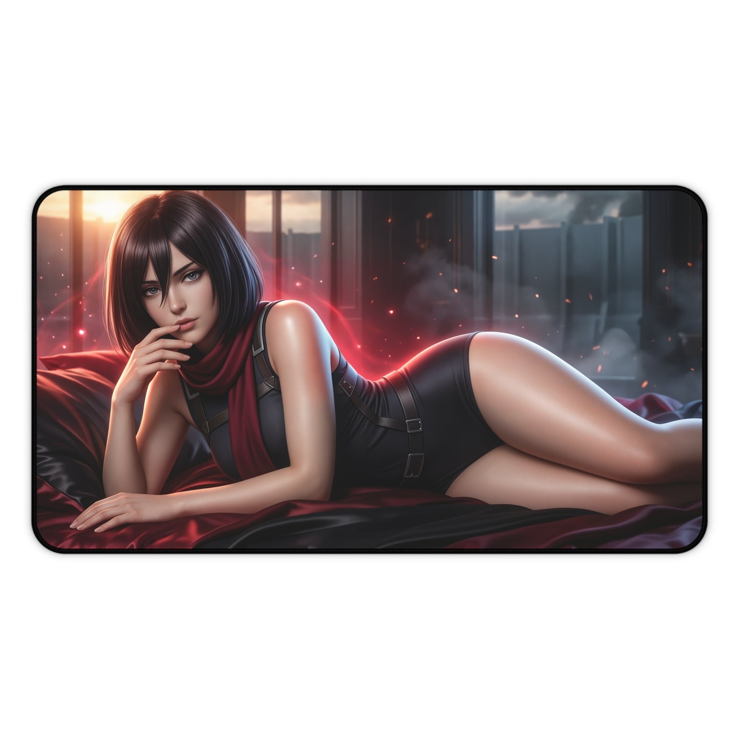 Attack on Titan Mouse Pad, Mikasa Desk Mat, Gamer Gift XXL
