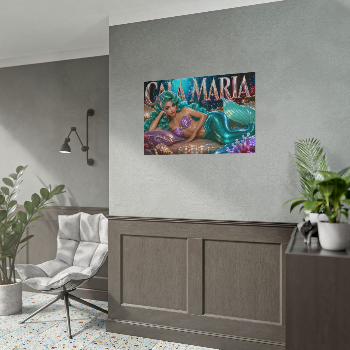 Cala Maria Character Poster Cuphead Gamer Room Wall Art Collectible Decor