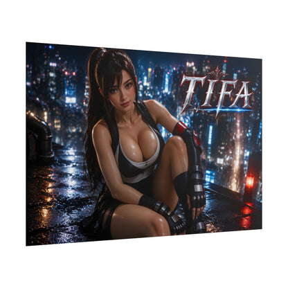 Tifa Lockhart Wall Art Poster PC Gaming Decor Bedroom Collector Print