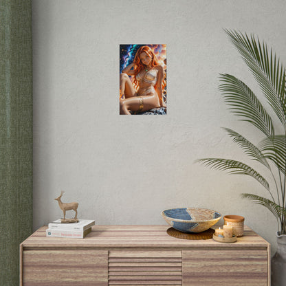 Постер аніме "Зоряний вогонь" | Космічний настінний декор Вайфу для кімнати отаку