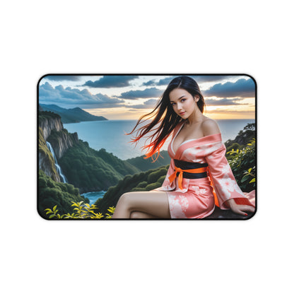 Gaming-Mauspad – Nezuko Kamado Schreibtischunterlage, Anime Demon Slayer Girl Setup