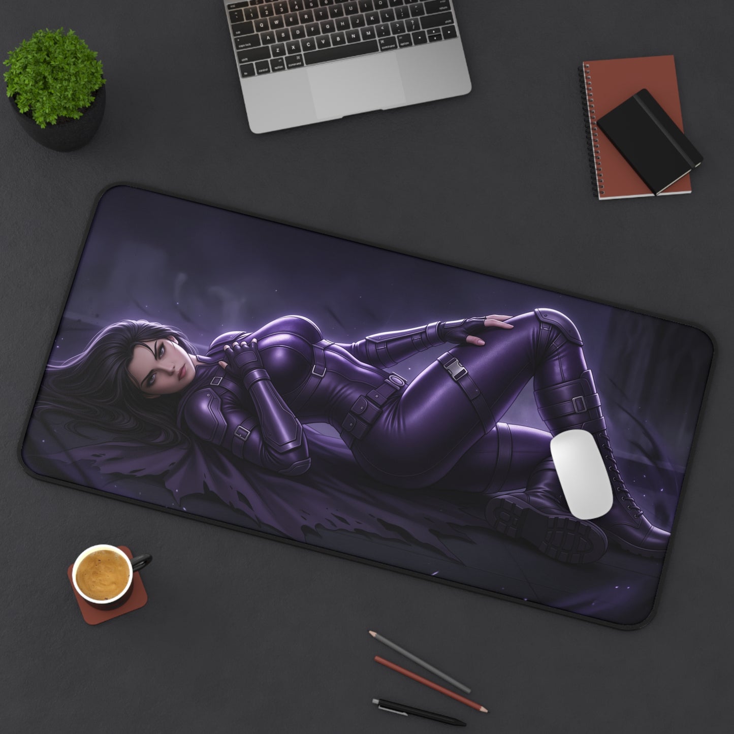 DC Comics Mouse Pad, Huntress Desk Mat, Gamer Room Decor