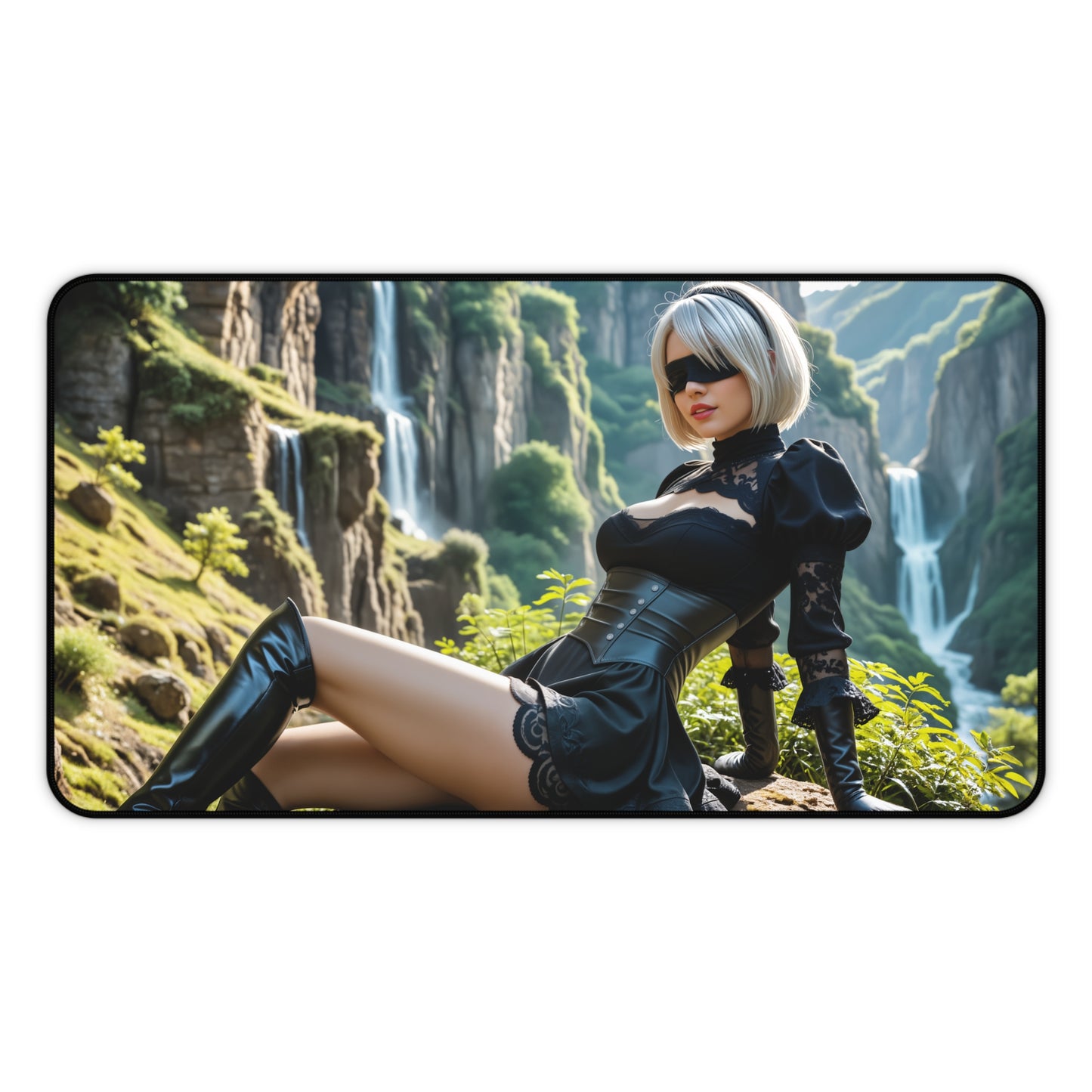 Килимок для столу 2B, ігровий килимок для миші Nier Automata, налаштування столу для дівчини з науково-фантастичним дизайном на Android