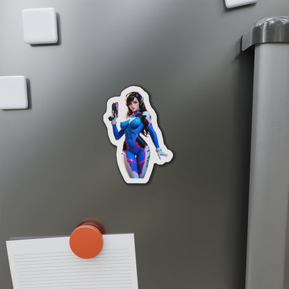 D.Va-Magnet – Overwatch-Gamer-Girl-Kühlschrankmagnet, niedliche Anime-Mecha-Deko